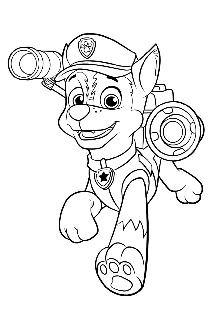 Cartoon Coloring Pages Paw Patrol