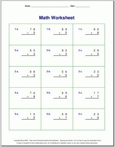 Multiply Using Partial Products 4Th Grade Worksheets —