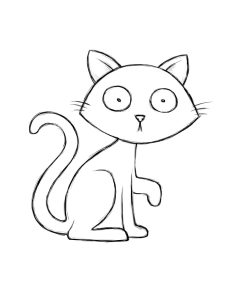 Halloween Black Cat Drawing at GetDrawings Free download