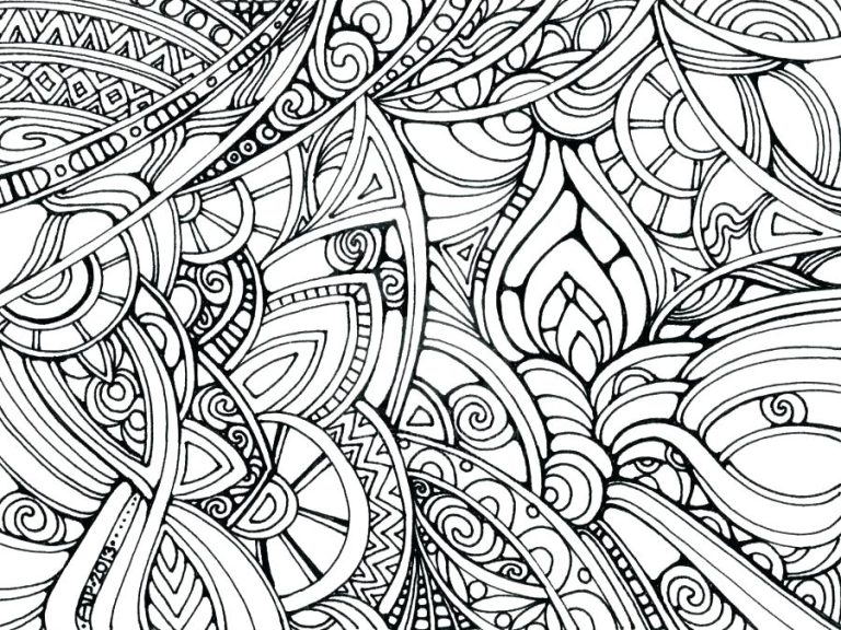 Hard Coloring Pages Pdf