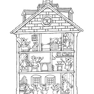 House Interior Coloring Pages at Free printable
