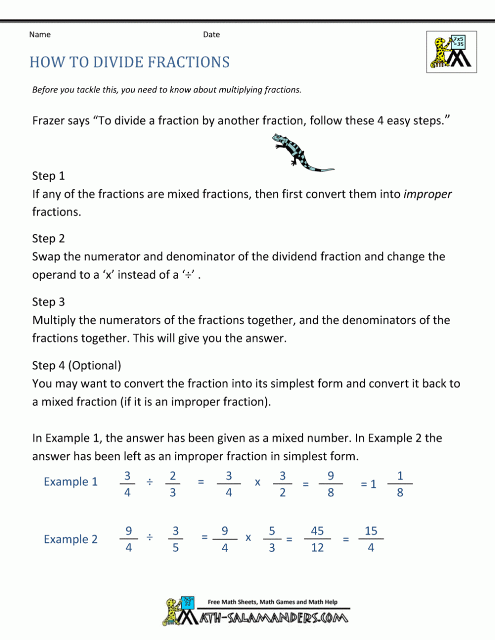 Dividing Fractions By Fractions Word Problems Worksheet Fraction