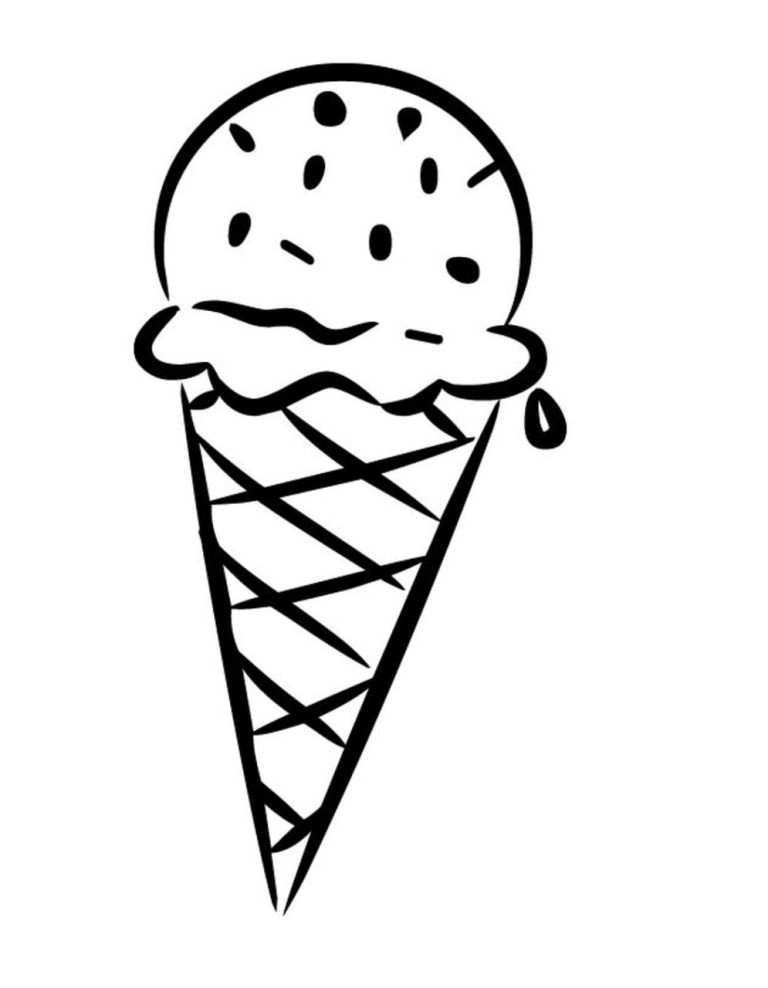 Ice Cream Coloring Pages For Toddlers