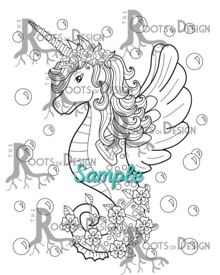 Coloring Pages Unicorn Ice Cream