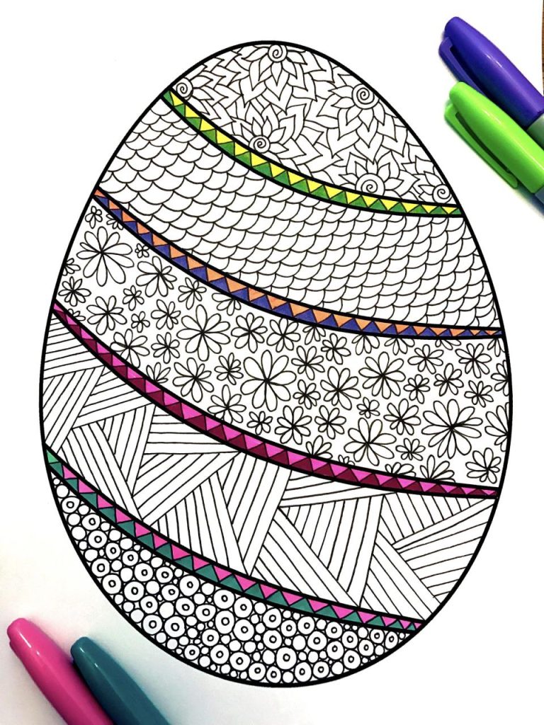Easter Egg Coloring Pages Pdf