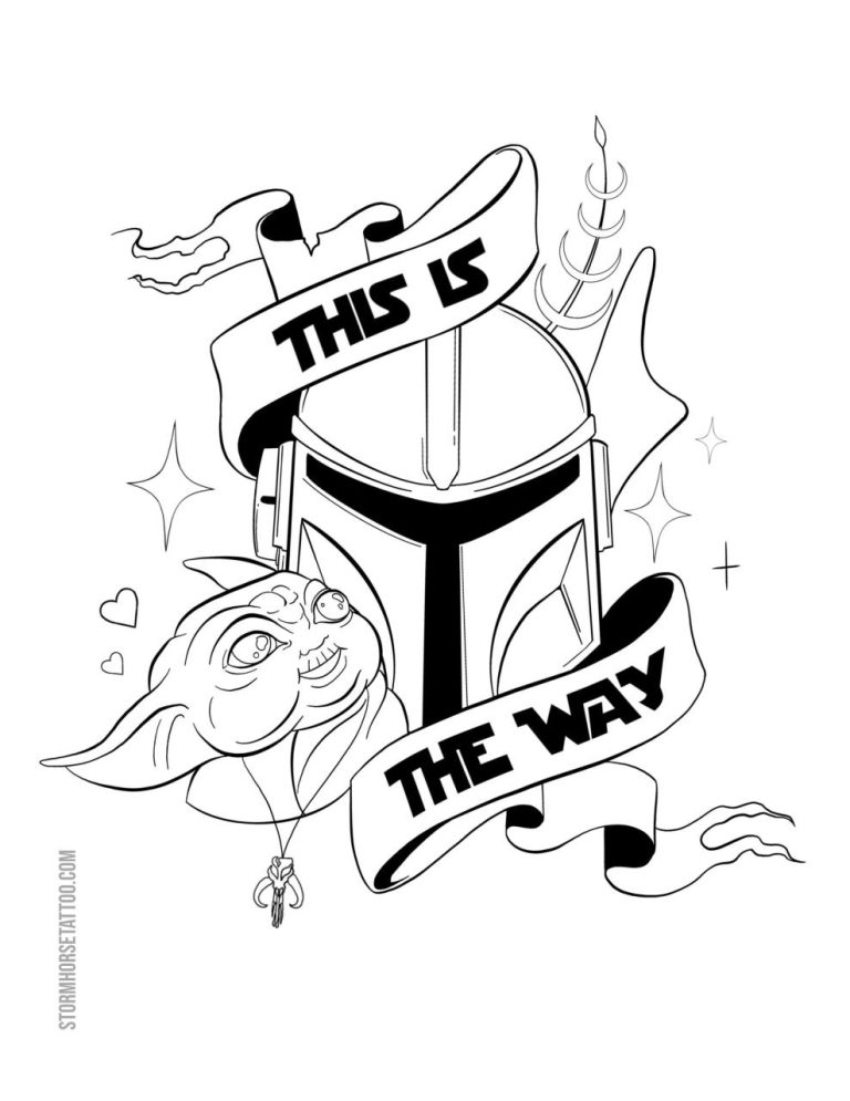 Mandalorian Coloring Pages To Print