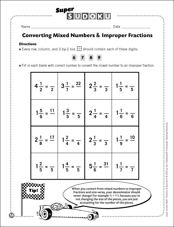 Worksheet Multiplying Fractions And Mixed Numbers