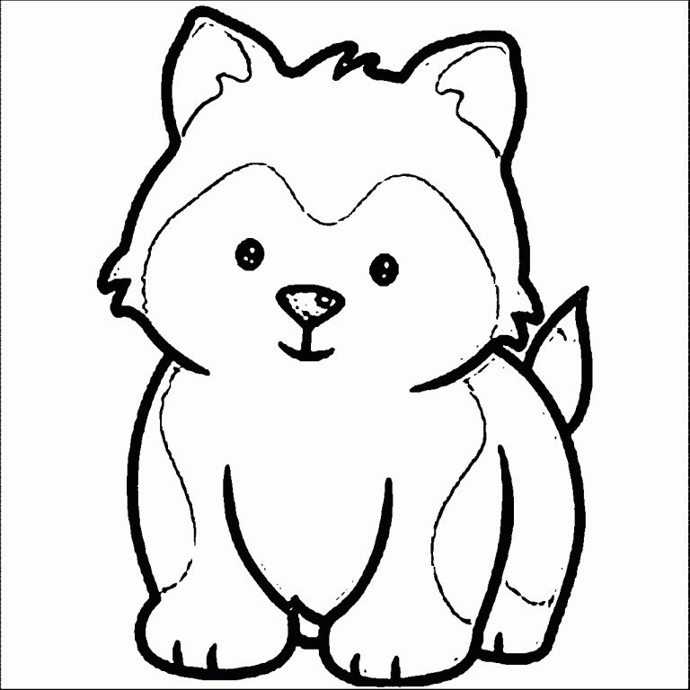 Coloring Pages Cute Dogs