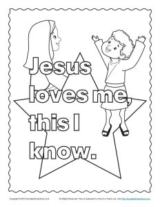 Bible Coloring Pages for Kids Jesus and the Children