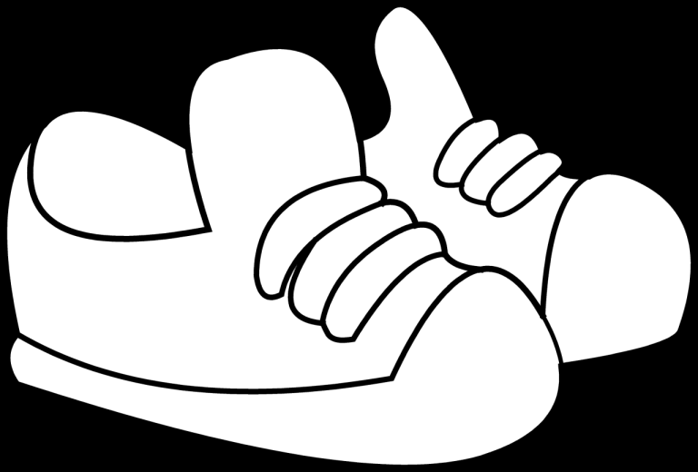 Coloring Page Of A Sneaker