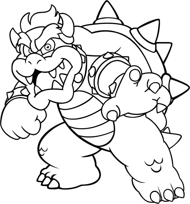 Super Mario Coloring Pages Koopalings