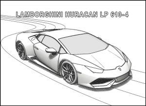 Huracan LP 610 4 Coloring Play Free Coloring Game Online