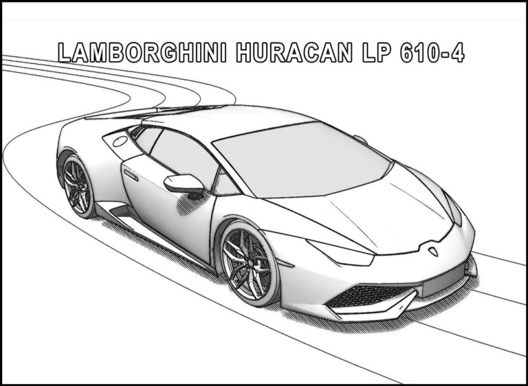 Lamborghini Coloring Pages To Print