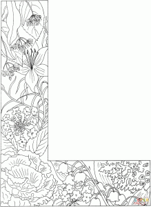 Letter L with Plants coloring page Free Printable Coloring Pages