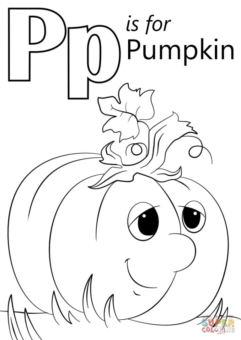 Coloring Pages With Letter P