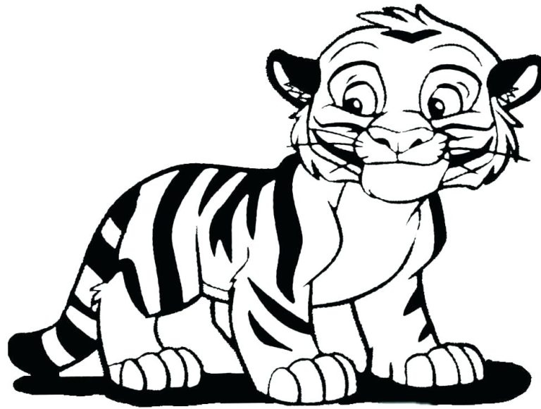 Coloring Pages Of Tigers And Lions