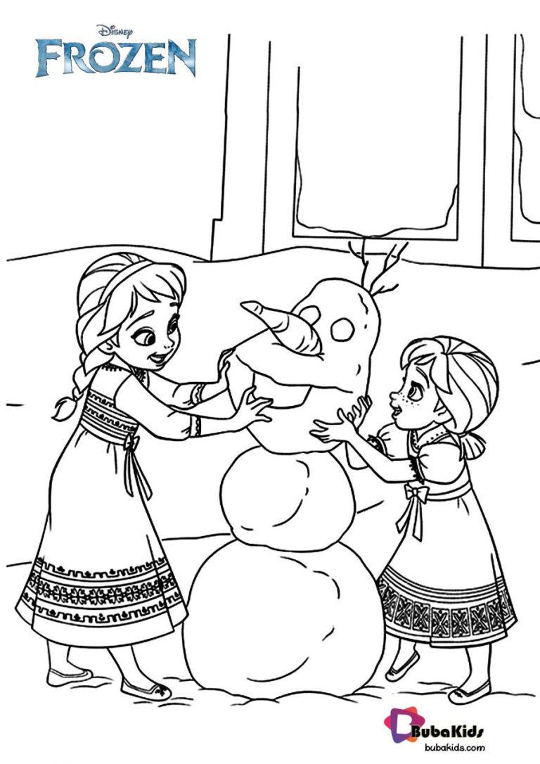 Coloring Pages Elsa And Anna Frozen