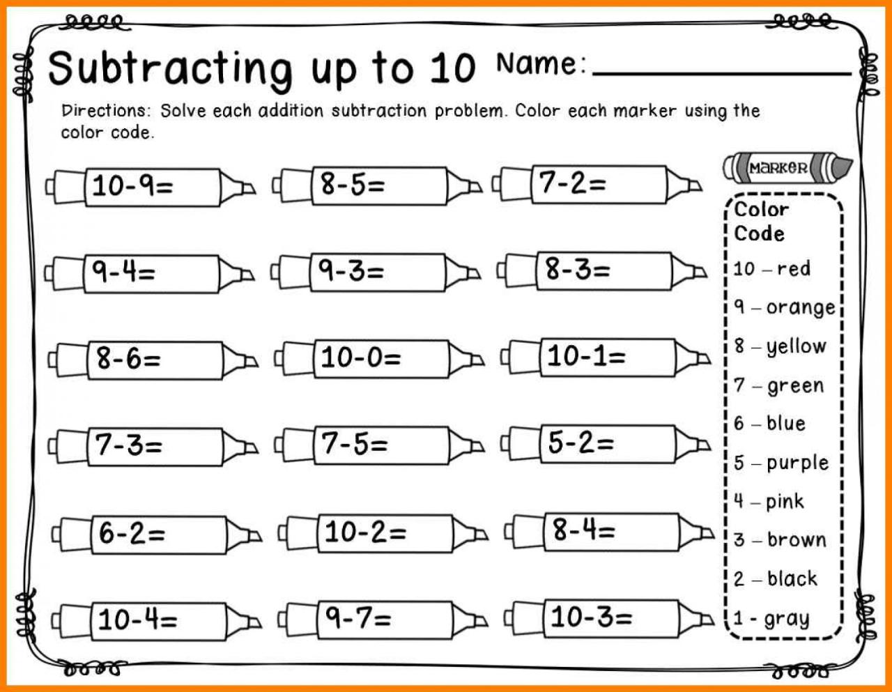 First Grade Addition And Subtraction Worksheets —