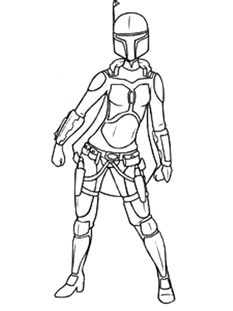 Mandalorian Coloring Pages Free