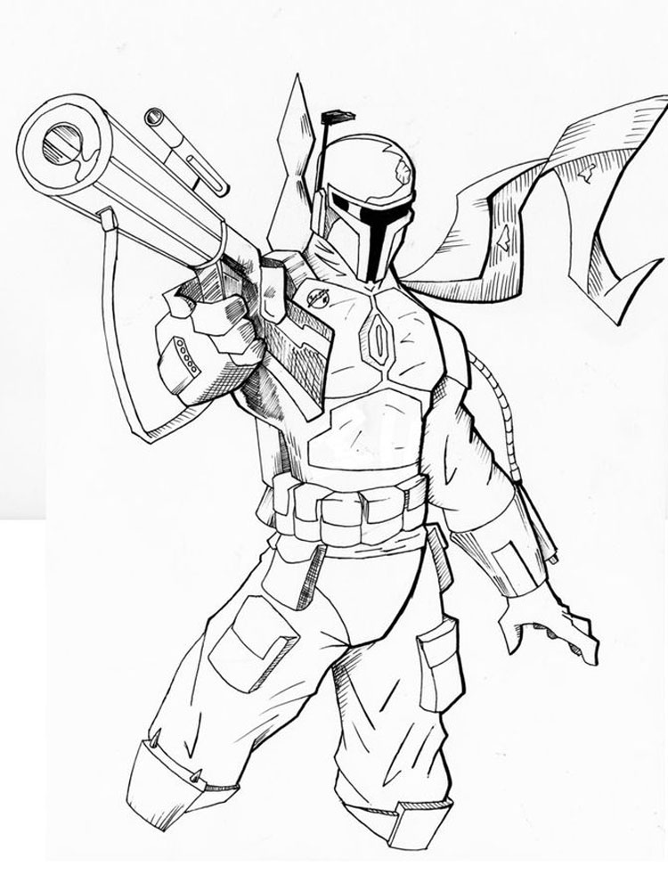 Mandalorian Colouring Pages To Print