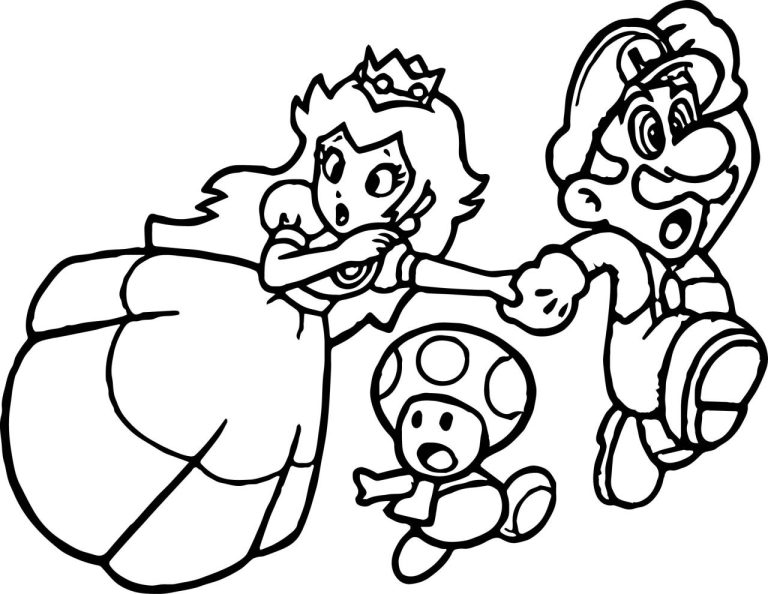 Coloring Pages Mario Characters