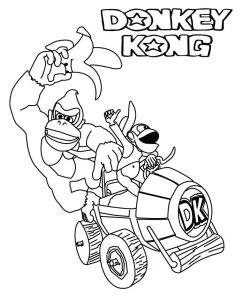 Mario Kart 8 Coloring Pages at GetDrawings Free download