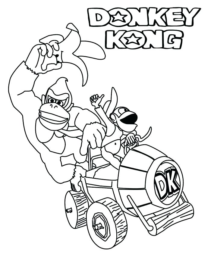 Coloring Pages Mario Kart 8