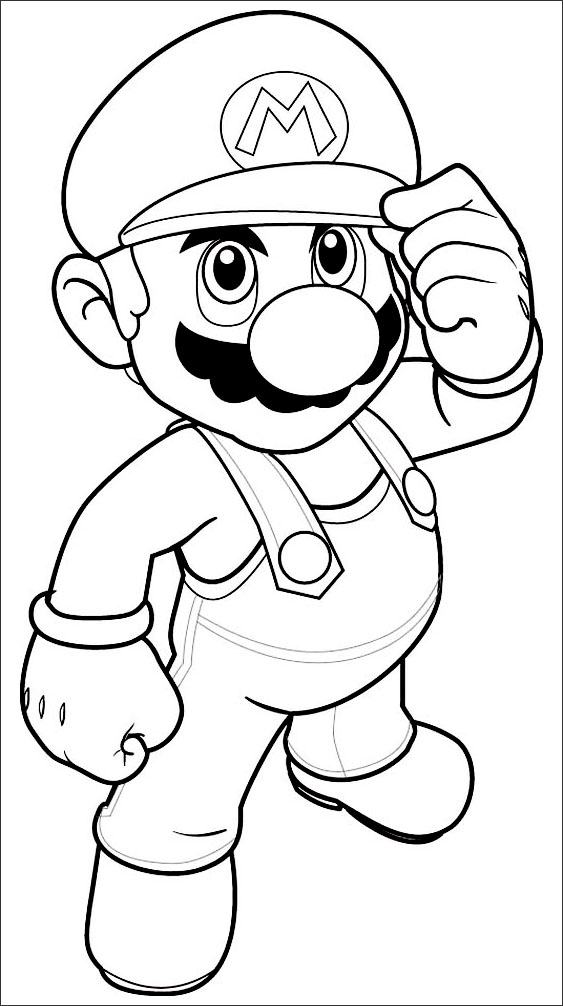 Coloring Pages Mario Brothers