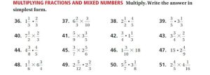 Fractions Worksheets Adding Mixed Numbers Answer Key