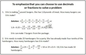 Math Worksheets For Grade 7 Fractions And Decimals Word Problems Math
