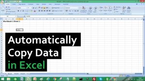 How To Copy Data From One Excel Sheet To Another Using Formula
