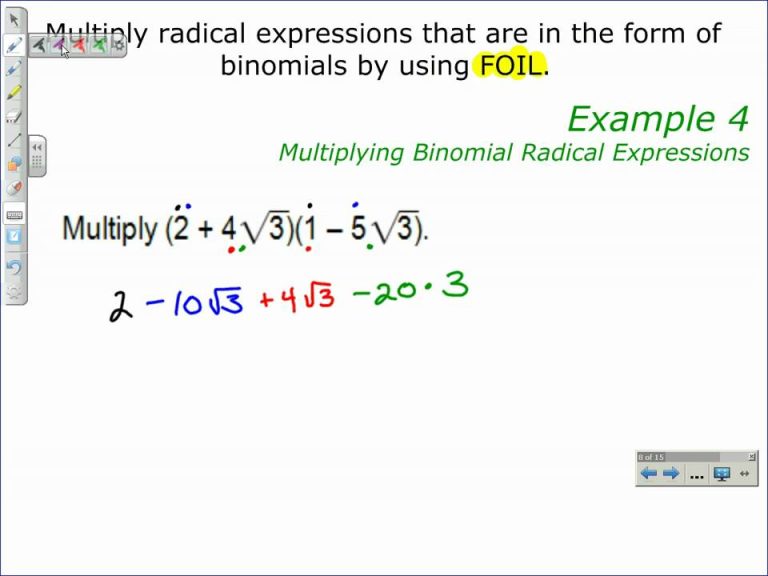 Adding And Subtracting Radicals Calculator