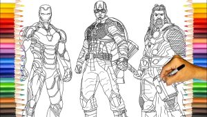 AVENGERS Endgame Original Three Ironman, Captain America, Thor