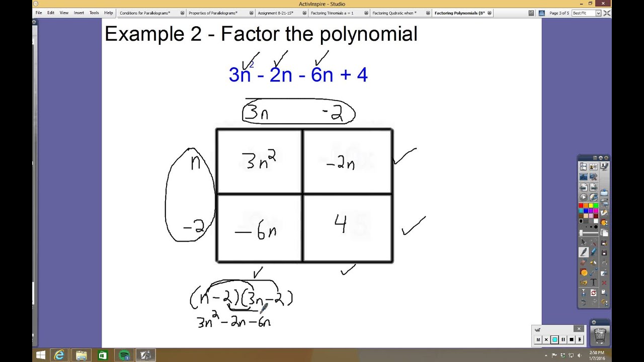 How To Factor Trinomials Box Method Find Howtos