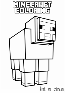 Minecraft coloring pages Print and