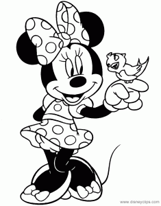 Minnie Mouse & Animal Friends Coloring Pages