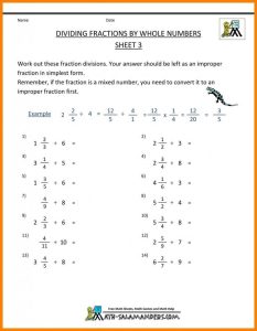 Multiplying Fractions Worksheets 5th Grade