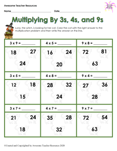 3s And 4s Multiplication Worksheets Times Tables Worksheets