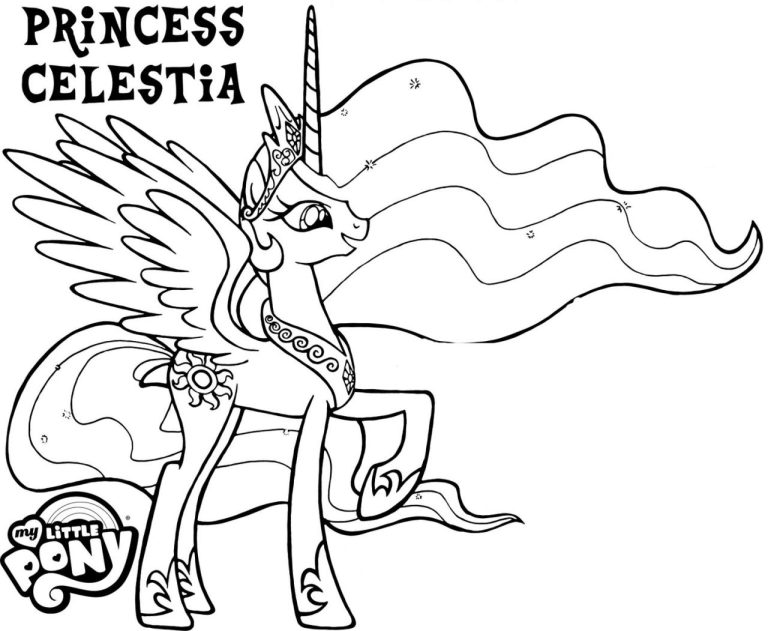 My Little Pony Coloring Pages Princess Celestia