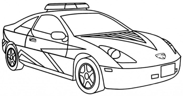Police Car Coloring Pages Online