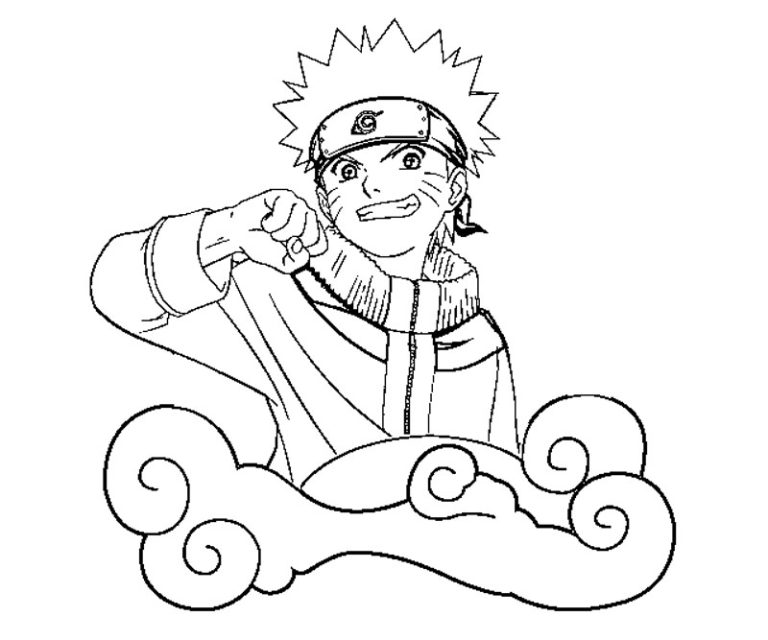 Naruto Coloring Pages Easy