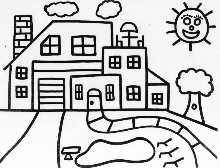 House Coloring Pages To Print