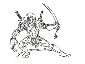 Get This Ninja Coloring Pages Free r216a