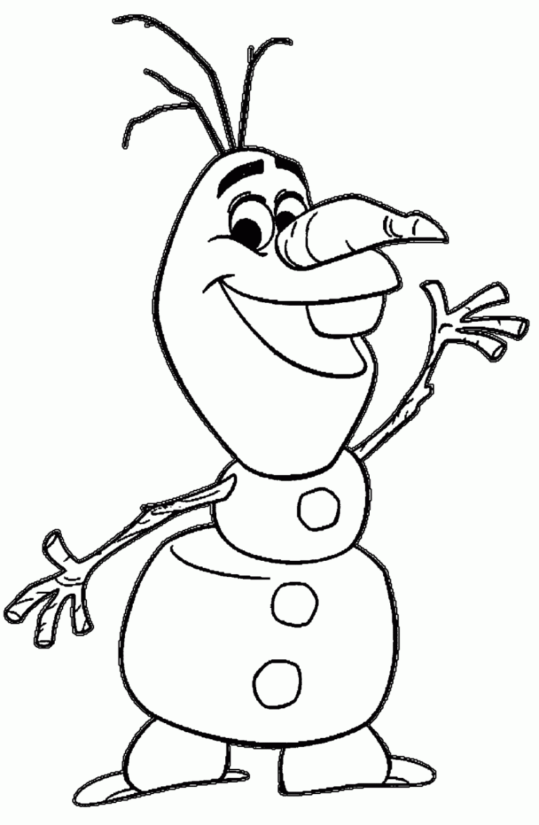 Olaf Colouring Pages