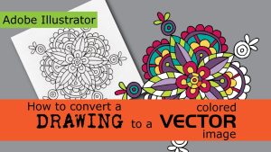 Create a Color Vector Image in Adobe Illustrator from a Scanned Drawing