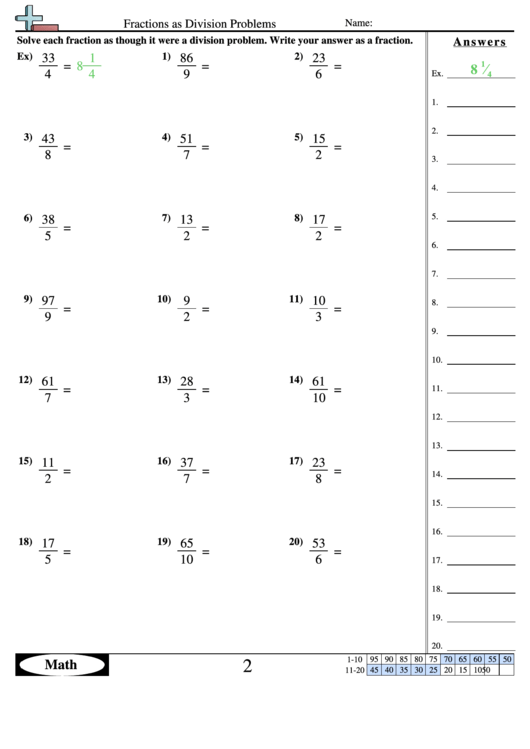 Improper Fractions To Mixed Numbers Worksheets 3Rd Grade