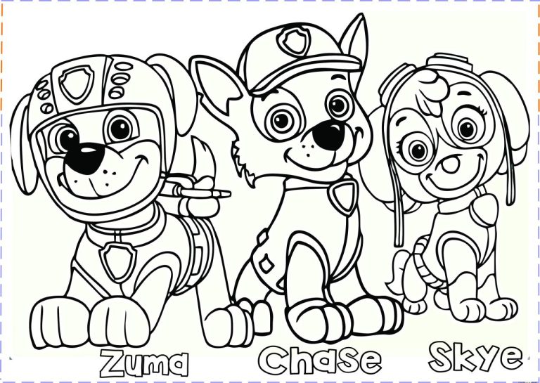 Free Halloween Coloring Pages Paw Patrol