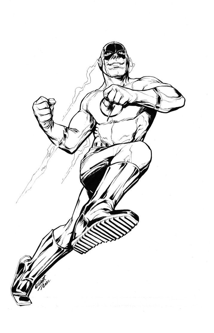 Kid Flash Coloring Pages Printable