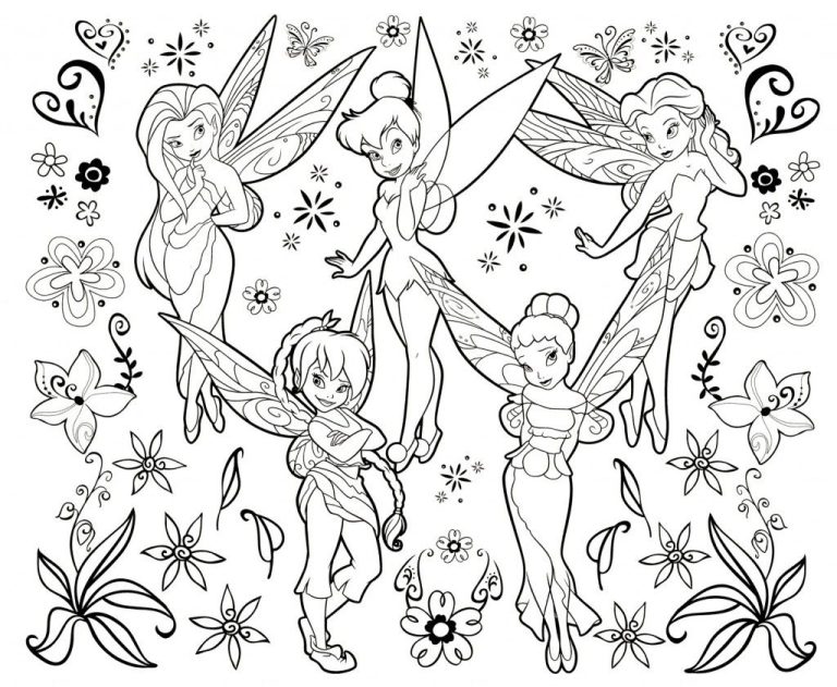 Coloring Pages Tinkerbell And Friends