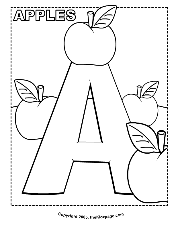 Toddler Coloring Pages Alphabet